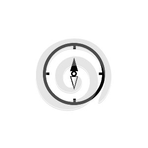 Map and compass orientation tools icon vector sign and symbol isolated on white background, Map and compass orientation tools logo