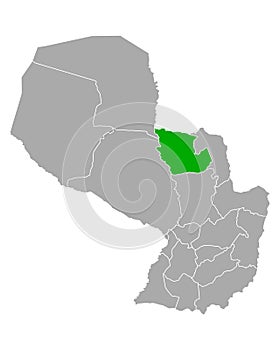 Map of Concepcion in Paraguay