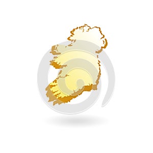 Map Contour of Ireland