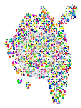 Map of the County Ostfold (NO).