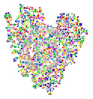 Map of the County Vastra Gotaland (SE). photo