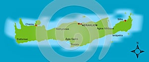 Map Crete photo