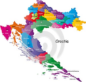 Map of Croatia