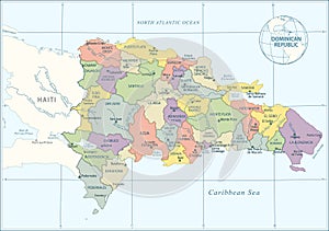 Cuba map - highly detailed vector illustration photo