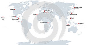 Map of the Decade Volcanoes photo