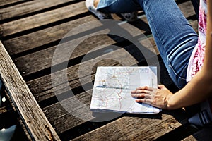 Map Direction Journey Wanderlust Explore Route Concept