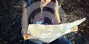 Map Direction Journey Wanderlust Explore Route Concept