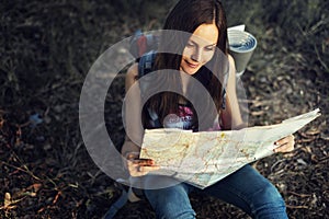 Map Direction Journey Wanderlust Explore Route Concept