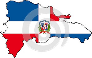 Map Dominican Republic-Vector