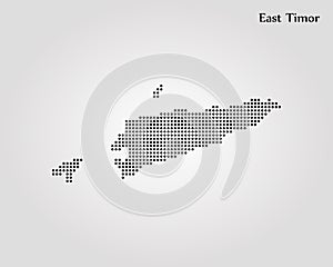 Map of East Timor. Vector illustration. World map