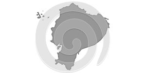 Map Ecuador vector background. Isolated country texture