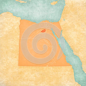 Map of Egypt - Faiyum