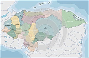 Map of El Honduras