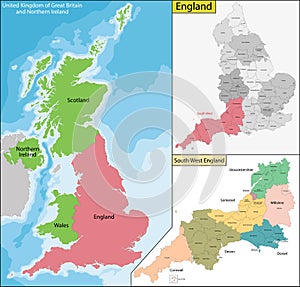 Map of England