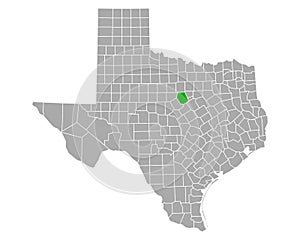 Map of Erath in Texas