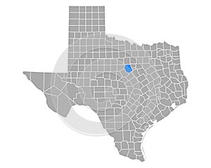 Map of Erath in Texas