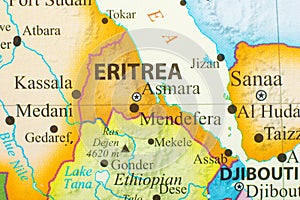 Map of Eritrea