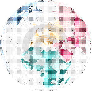 Map of Europe and Africa, Vector illustration