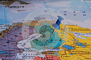 Map of Finland photo