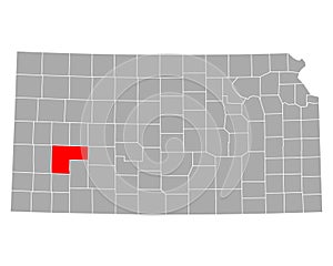Map of Finney in Kansas