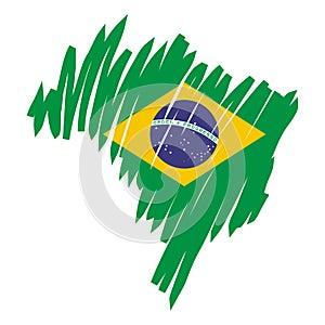 Flagge brasilien (Vektor) 