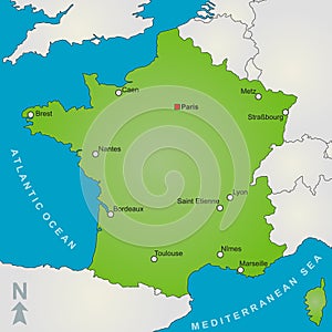 Map of France