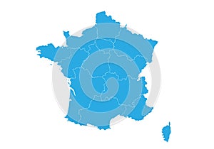 Map of france. High detailed vector map - france.