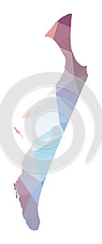 Map of Fraser Island.