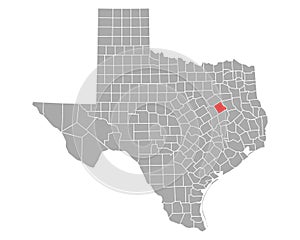 Map of Freestone in Texas