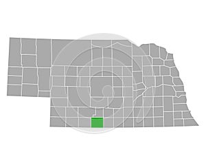Map of Furnas in Nebraska