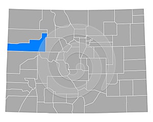 Map of Garfield in Colorado