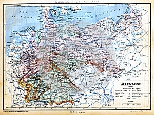 The map of Germany