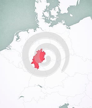 Map of Germany - Hesse