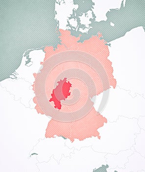 Map of Germany - Hesse