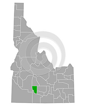 Map of Gooding in Idaho