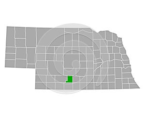 Map of Gosper in Nebraska
