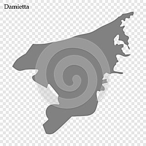 map of governorate of Egypt