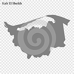 map of governorate of Egypt