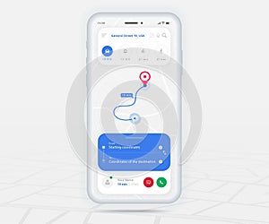 Map GPS navigation app ux ui concept, Mobile map application, Smartphone App search map navigation, Technology map, City navigate