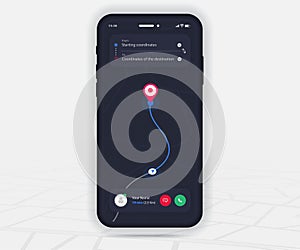 Map GPS navigation app ux ui concept, Mobile map application, Smartphone App search map navigation, Technology map, City navigate