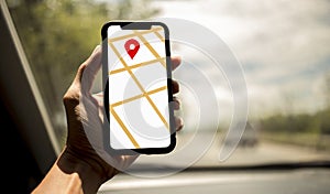 Map GPS navigation application and location