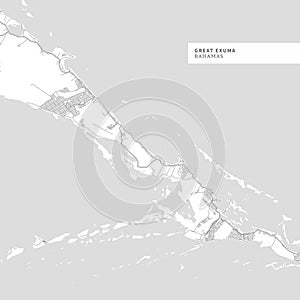 Map of Great Exuma Island