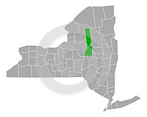 Map of Herkimer in New York