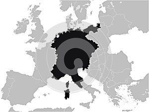 Map of Holy Roman Empire