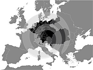 Map of Holy Roman Empire year 1789