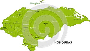 Map of Honduras