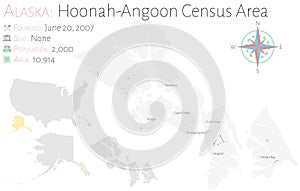 Map of Hoonah-Angoon Census Area in Alaska