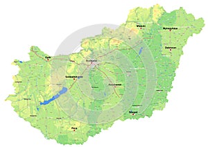 Map of Hungary