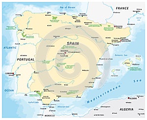 Map of the Iberian Peninsula