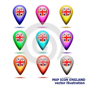 Map icon. Illustration.